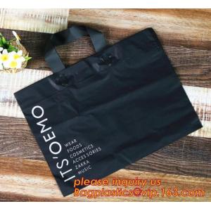 reusable soft loop handle plastic bags,PP Plastic Bags with Soft Loop Handle,