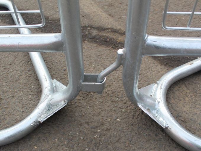 50 x Police Crowd Barrier / Met Barrier Metal Barrier