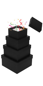 Black Nesting gift boxes
