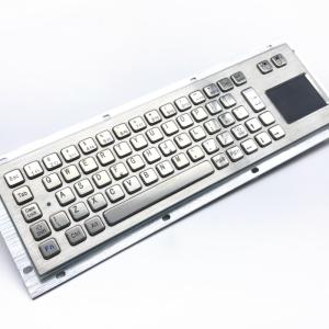 China KIOSK IP65 / IK07 Waterproof Dustproof anti vandalism Industrial Stainless Steel Keyboard with TouchPad USB Rear Panel Mounted -40℃ on sale