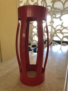 China 65Mn Steel Drill Pipe Centralizer , Roller Centralizer API 10D Standard factory