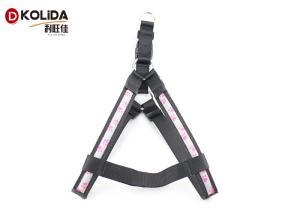 China Eco - Friendly Nylon Webbing USB Rechargeable LED Dog Harness 2.5X50cm / 60cm factory