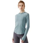 New Long-Sleeved Fitness Wear Women Hooded Sports Smock Morning Running Training