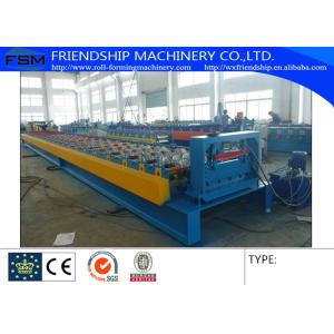China Chain Transmission Metal Deck Roll Forming Machine With 28 Stations & 10T Manual Decoiler on sale