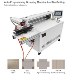 Automatic Die Cutting V Grooving Machine For Grayboard Sample Box Prototype