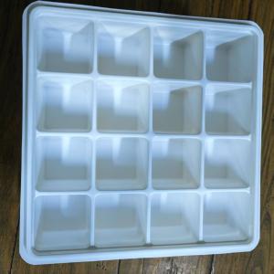 Customized PP White Square 16 Cavity Ice Container With Lid