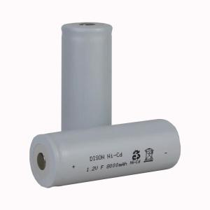 China Ni-Cd F KRH33/91 8Ah 1.2v Battery high and low temperature rechargeable NiCd battery factory