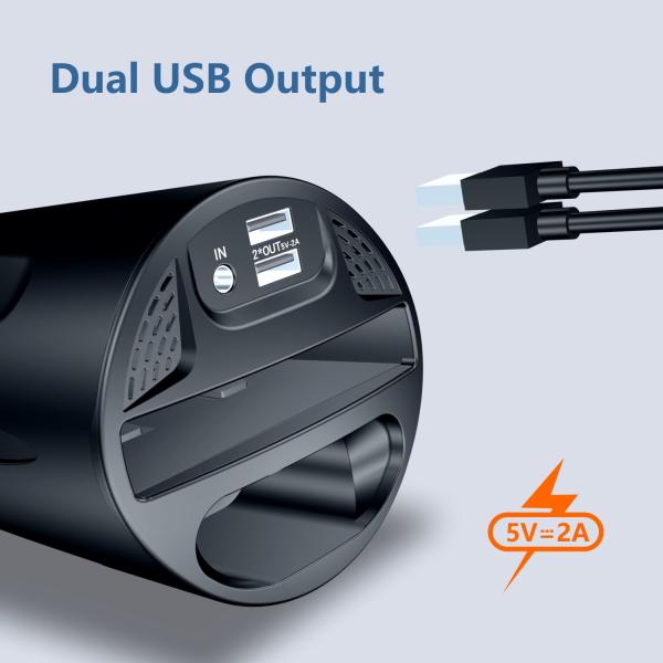 Optimal Charging Distance ≤10mm Car Wireless Charger Dual USB Output 5V 2A
