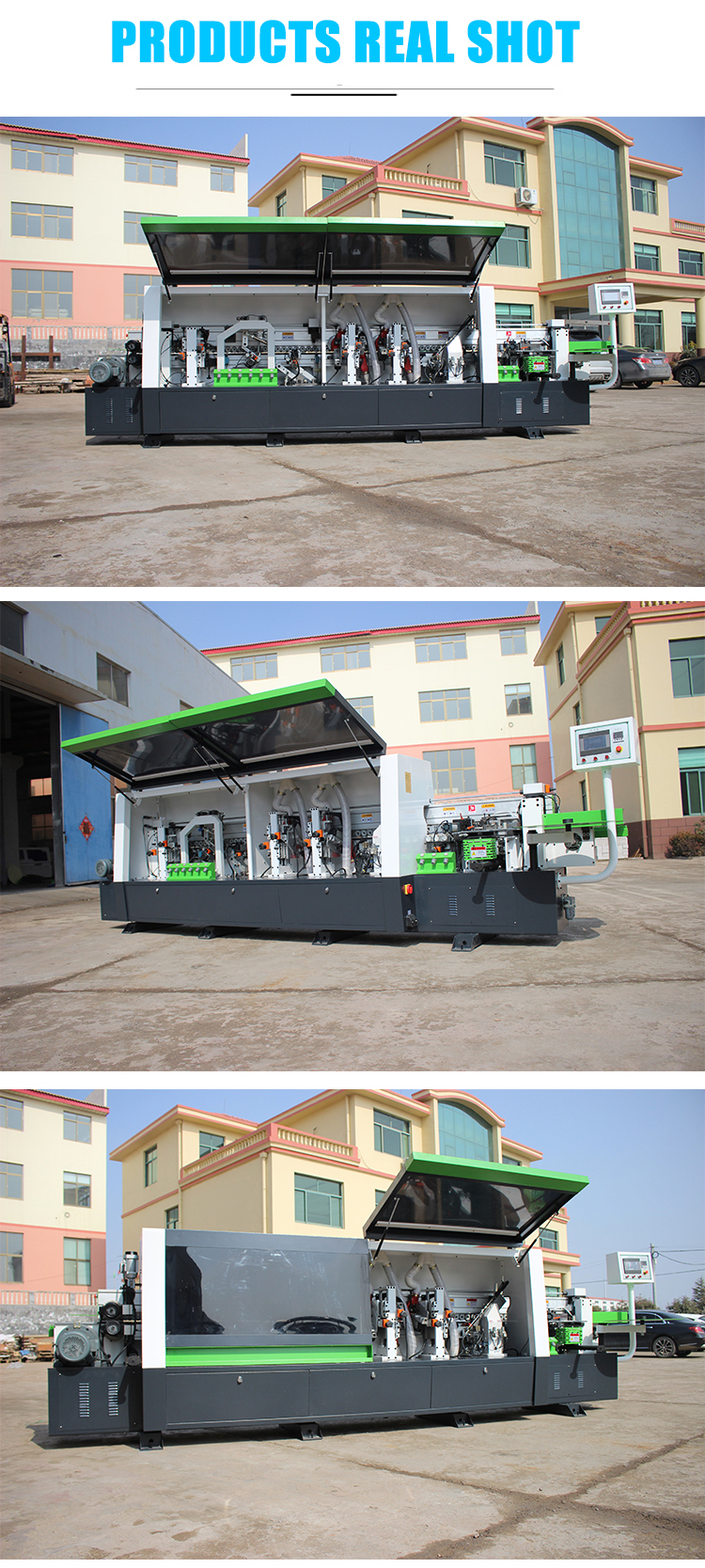 Customizable Edge Banding Machine No Glue Mark Auto Edgebander for Panel Length ≥120mm