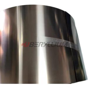 China BrB2 Qbe2.0 Beryllium Copper Strip Tape Thickness 0.12mmx250mm Hard Temper factory