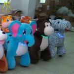 Hansel high quality walking electric animal for park power wheels ride on animal