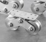 V Groove Double Wheels 304 Stainless Steel Pulley Wheel for Heavy Duty Gate