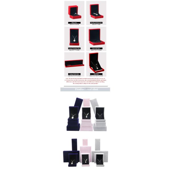 Pink Customized Size Hanhong Embossed Jewelry Packaging Box for My Necklace and Ring