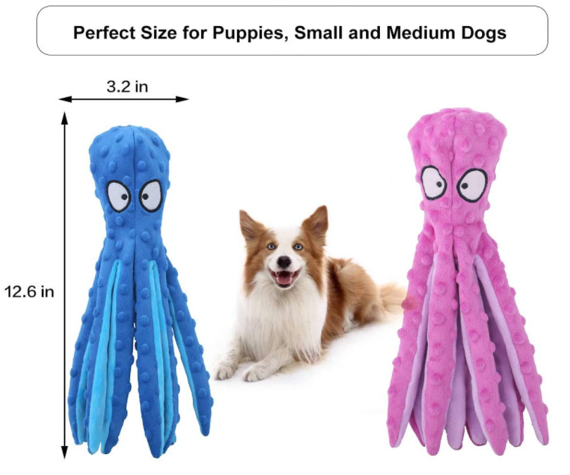 Amazon Best Interactive Training Stuffed Octopus Toys For Small Dogs