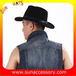 2050378 Sun Accessory customized winter 100% wool felt trendy fashion cowboy