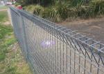 White Color Heavy Duty 2m Roll Top Fencing Anti Corrosion Pvc Coated