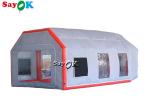 Inflatable Work Tent Gray Air Tight Inflatable Tent Car Spray Booth Waterproof