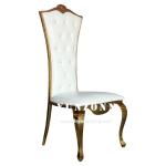 Stainless Steel 201 Wedding Banquet Chair With Assembly 4 Legs