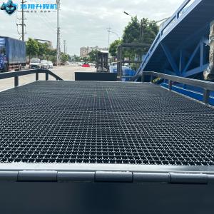 Manual Dock Ramp Works With Forklifts Adjustable Height Diamond Plate Resists