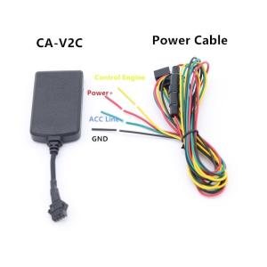 Black Portable GSM GPS Tracker Control The Engine On Or Off Via Relay By