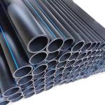 Drainage Pe100 Hdpe Water Supply Sewage Pipe Customized Dimension DN65mm