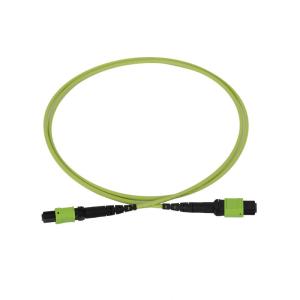 China 50/125 OM5 Mpo Fiber Jumper Mtp Mpo Fiber Patch Cable 3.0mm PVC factory