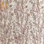 Embroidery Mesh Wedding Lace Fabrics Nigerian Beaded 140cm Width