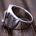 Retro Jewelry 925 Sterling Silver Engraved US Army Eagle Style Men Ring