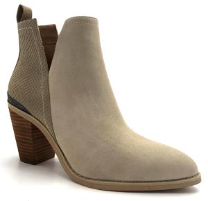 China Casual Womens Boot Shoes , Ladies Stiletto Boots With Leather Upper Material factory