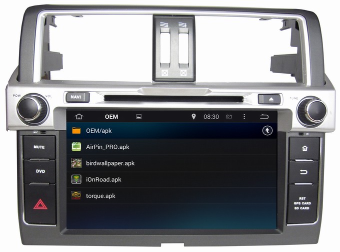 Ouchuangbo Car Radio GPS Navigation Stereo Android 4.4 System for Toyota Prado 2014 DVD Multimedia Kit OCB-8022D