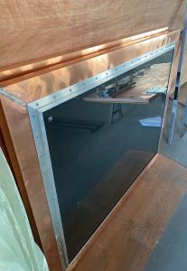 China 900MM X 1200MM Emi Shielded Radiation Proof Windows With Flange Nuclear Medical Observer factory
