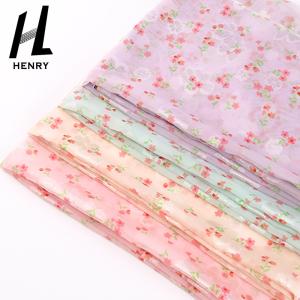 China Light Weight Mesh Soft Tulle Fabric Digital Floral Chiffon factory