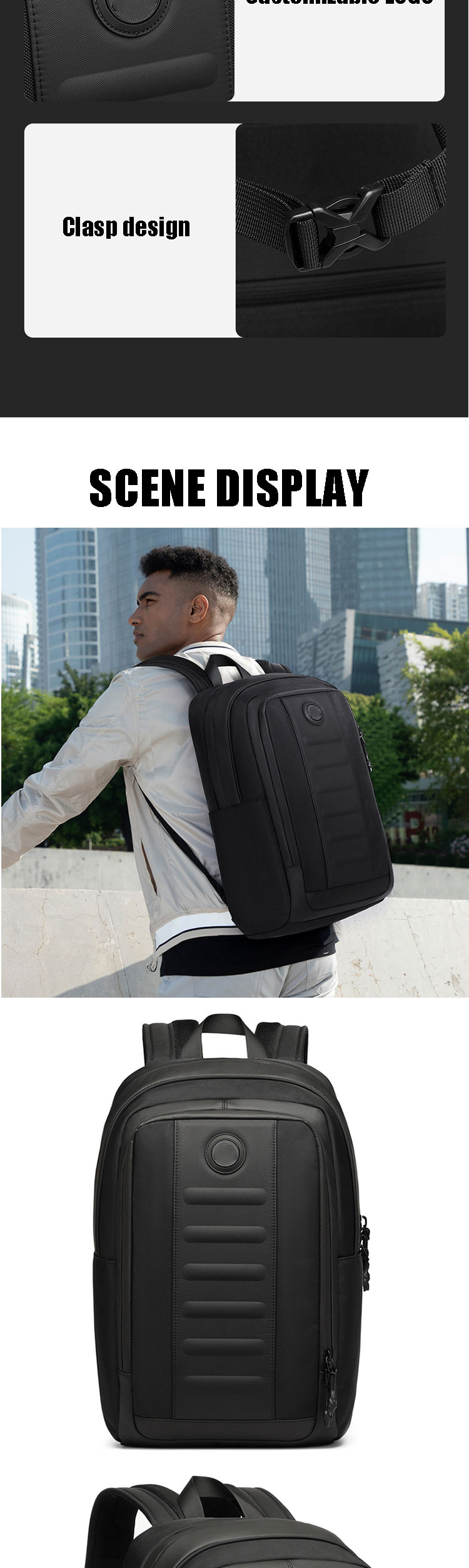 Men Anti Theft College Bags Waterproof Laptop Backpack For Travel Casual Sports