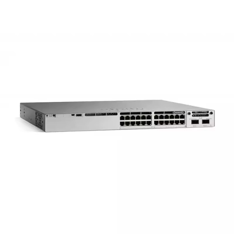 C9300-24U-A 24-Port POE Network Switches 8GB DRAM 1100W AC Power Supply for Networking