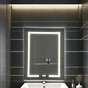 China Wholesale Factory Elegant Cabinet Shower Large Lighted Mirror Bathroom Smart LED Mirror cabinet Aluminum Mirror factory