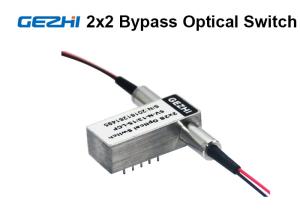 China 2x2 Bypass Mechanical Fiber Optic Switch 1310 / 1550nm Latching OXC system factory
