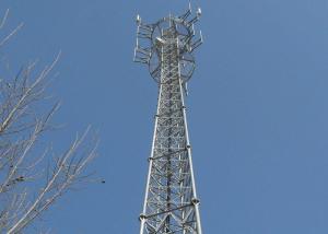 China Outside Cell Phone Signal Tower , Telecommunication Self Supporting Lattice Tower factory
