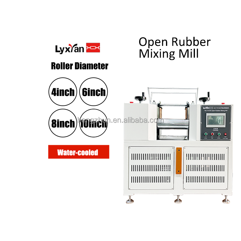 Two Roll Open Mill Rubber Mixing Machine Open Rubber Mixer Equipment With 1 Year Warranty Rubber Mixing capacity 0.3 To 2kg