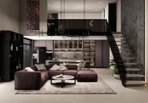China Sleek Modern One-stop Kitchen Solution Kitchen Cabinet Units With Kitchen Cabinets For Apartment factory