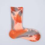 Custom Soft Cotton Crew Socks Knitted Breathable Colorful