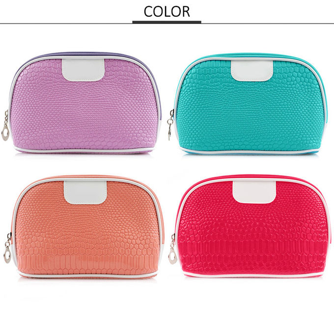 Recyclable Home Storage Zipper Closure PU Cosmetic Bag