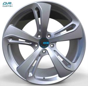 China ODM Gloss Sliver Monoblock Forged Wheels 6061 T6 Alloy Three Piece factory