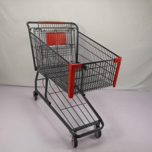 China Customizable 125L Grocery Shopping Trolley Q195 Steel Large Shopping Cart factory