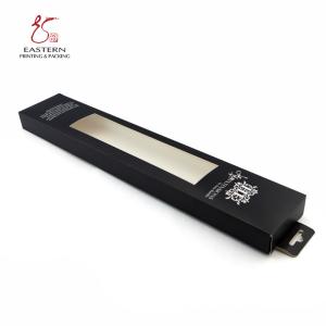 China 18cm Length Hair Extension Packaging Boxes With Hanging Holes on sale