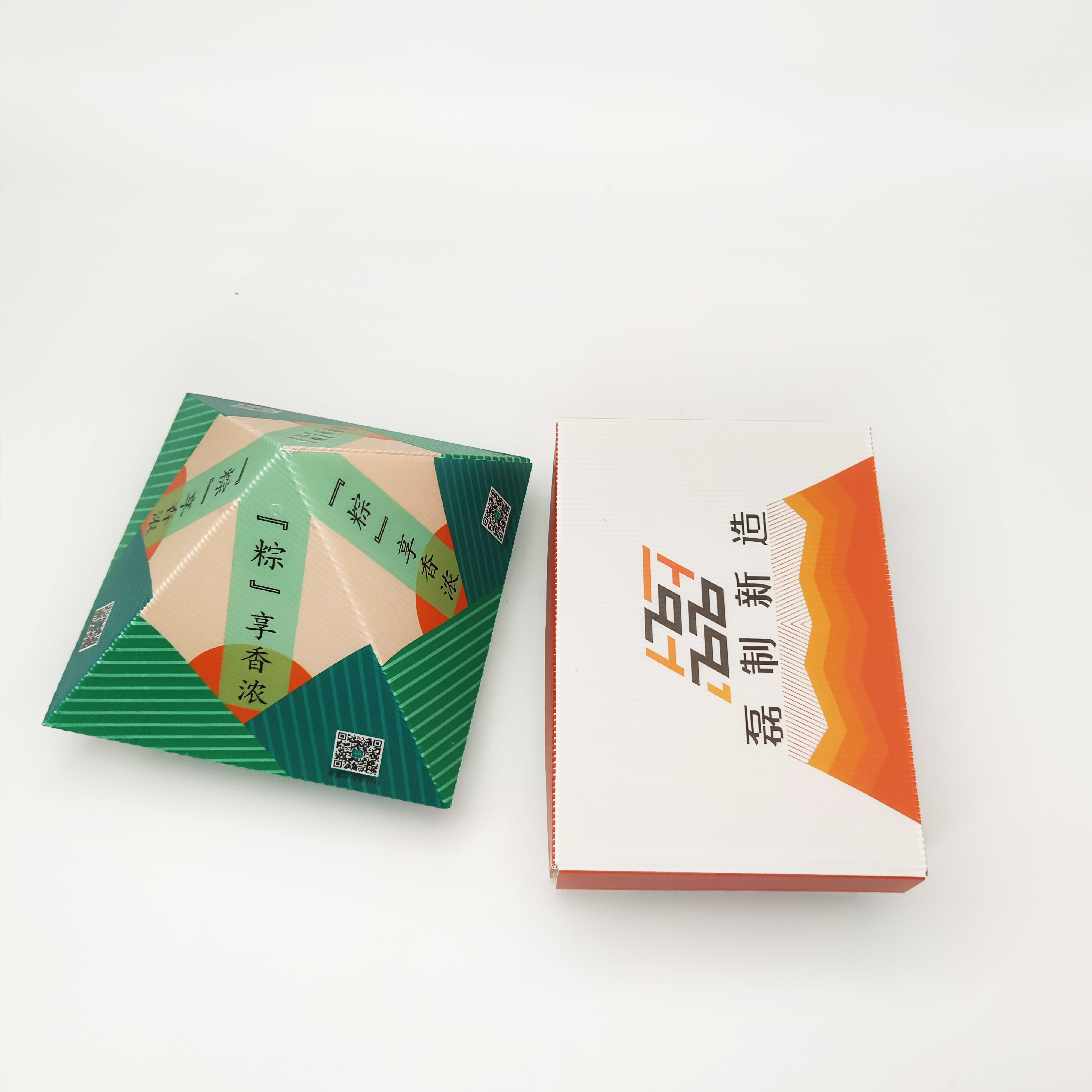 Customized Shape Apple Corrugated Carton RoHS FDA Approved