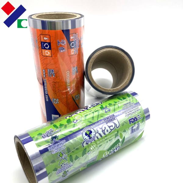 Laminated Food Packaging Film Roll PET / VMPET / PE 152mm With Custom Printing