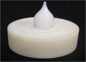 China white wedding led candle yellow color lighting factory