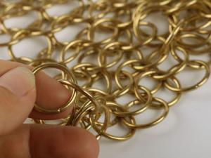 China Stainless Steel Ring Wire Mesh Curtain Decorative For Architectural Drapery factory