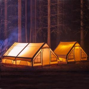 Canvas Army Military Tent Straight Bracing For Exercises Operations Inflatable