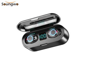 China 2000mAh Wireless Bluetooth Earbuds Auto Pairing HiFi Stereo Sound IPX5 factory